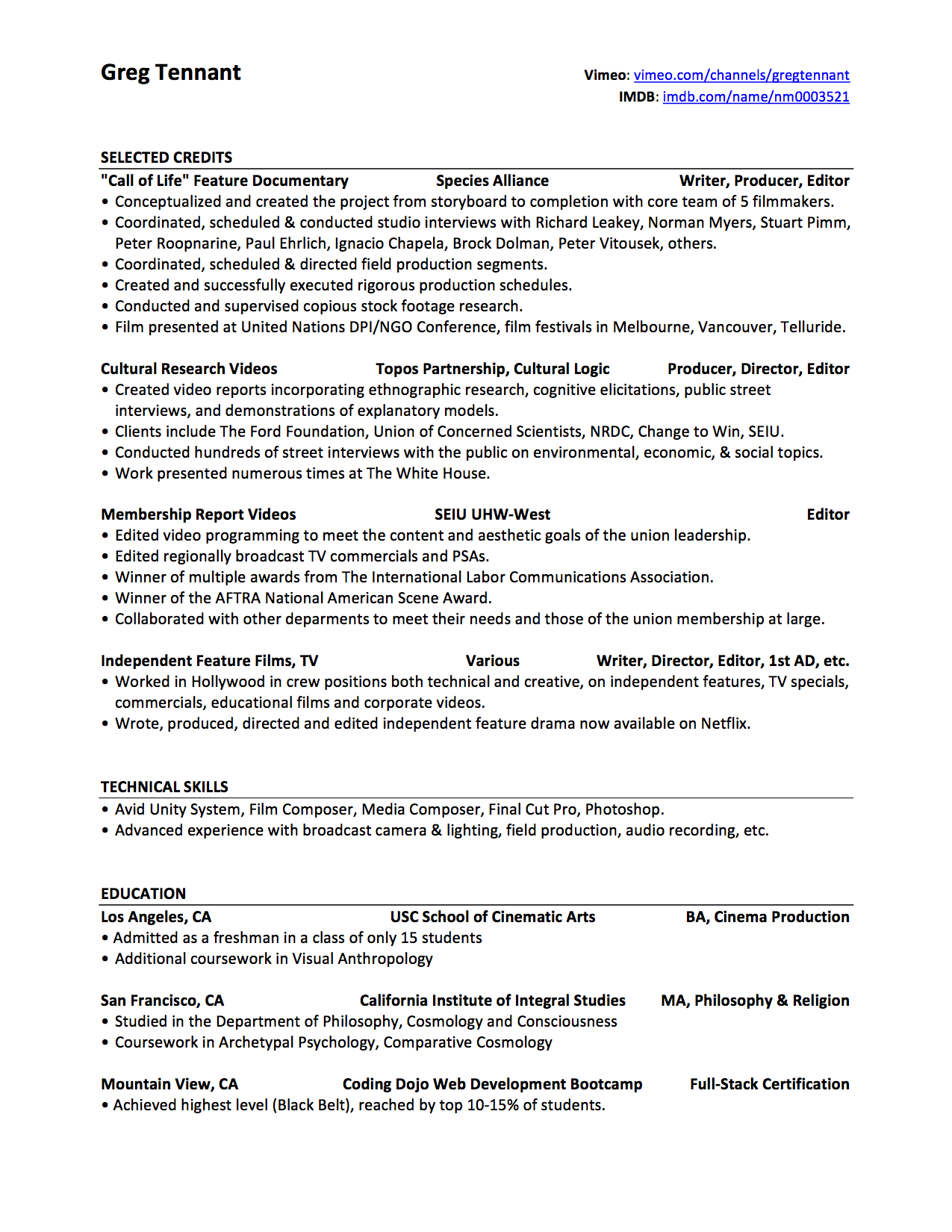 Video Resume